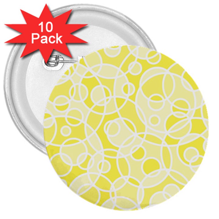 Pattern 3  Buttons (10 pack) 