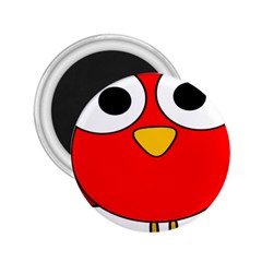 Bird Big Eyes Red 2 25  Magnets