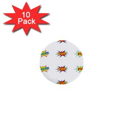 Boom Pow Pop Sign 1  Mini Buttons (10 Pack) 