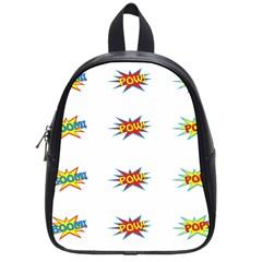 Boom Pow Pop Sign School Bags (small) 