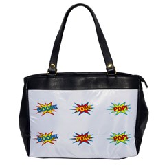 Boom Pow Pop Sign Office Handbags