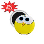 Bird Big Eyes Yellow 1.75  Magnets (100 pack)  Front