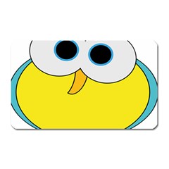 Bird Big Eyes Yellow Magnet (rectangular) by Alisyart