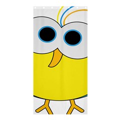 Bird Big Eyes Yellow Shower Curtain 36  X 72  (stall) 