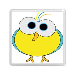 Bird Big Eyes Yellow Memory Card Reader (square) 