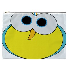 Bird Big Eyes Yellow Cosmetic Bag (xxl)  by Alisyart