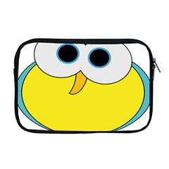 Bird Big Eyes Yellow Apple Macbook Pro 17  Zipper Case by Alisyart