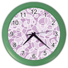 Pattern Color Wall Clocks by Valentinaart