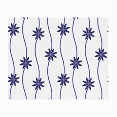 Geometric Flower Seamless Repeating Pattern With Curvy Lines Small Glasses Cloth by Simbadda