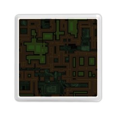 Circuit Board A Completely Seamless Background Design Memory Card Reader (square)  by Simbadda