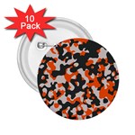 Camouflage Texture Patterns 2.25  Buttons (10 pack)  Front