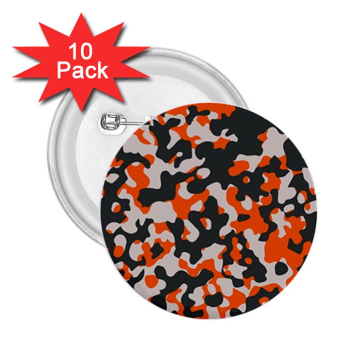 Camouflage Texture Patterns 2.25  Buttons (10 pack) 
