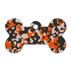 Camouflage Texture Patterns Dog Tag Bone (one Side) by Simbadda