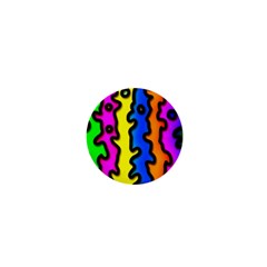 Digitally Created Abstract Squiggle Stripes 1  Mini Magnets by Simbadda