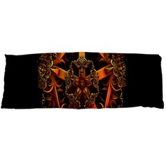 3d Fractal Jewel Gold Images Body Pillow Case Dakimakura (two Sides) by Simbadda