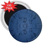 Zoom Digital Background 3  Magnets (100 pack) Front