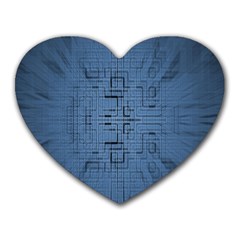 Zoom Digital Background Heart Mousepads by Simbadda