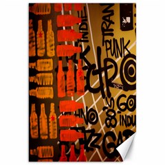 Graffiti Bottle Art Canvas 20  X 30  