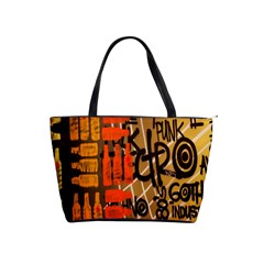Graffiti Bottle Art Shoulder Handbags by Simbadda