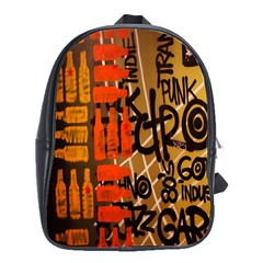 Graffiti Bottle Art School Bags(large)  by Simbadda