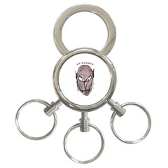 Scary Vampire Drawing 3-ring Key Chains by dflcprints