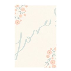 Love Card Flowers Shower Curtain 48  X 72  (small)  by Simbadda