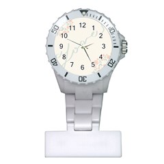 Love Card Flowers Plastic Nurses Watch