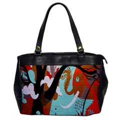 Colorful Graffiti In Amsterdam Office Handbags