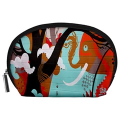 Colorful Graffiti In Amsterdam Accessory Pouches (large)  by Simbadda