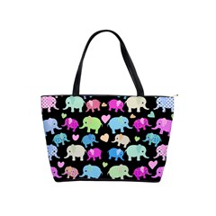 Cute Elephants  Shoulder Handbags by Valentinaart