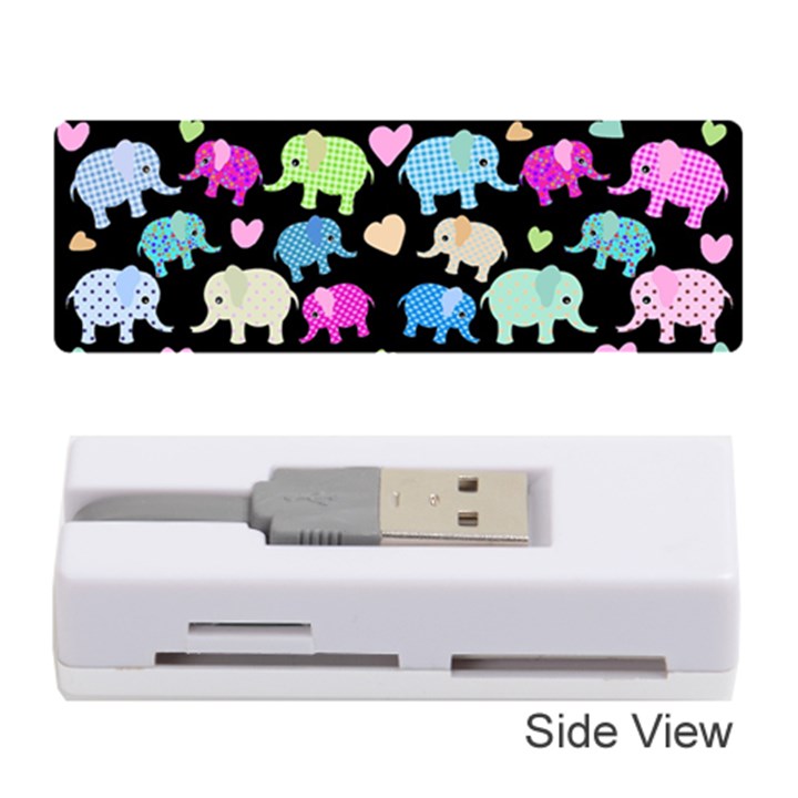 Cute elephants  Memory Card Reader (Stick) 