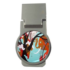 Colorful Graffiti In Amsterdam Money Clips (round)  by Simbadda