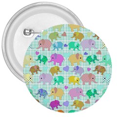 Cute elephants  3  Buttons