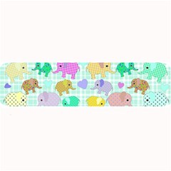 Cute elephants  Large Bar Mats