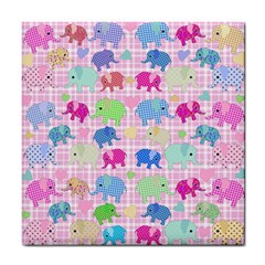 Cute Elephants  Tile Coasters by Valentinaart