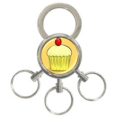 Cake Bread Pie Cerry 3-ring Key Chains by Alisyart