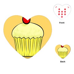 Cake Bread Pie Cerry Playing Cards (heart) 