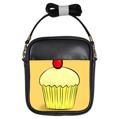 Cake Bread Pie Cerry Girls Sling Bags by Alisyart