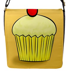 Cake Bread Pie Cerry Flap Messenger Bag (s) by Alisyart