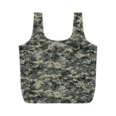 Us Army Digital Camouflage Pattern Full Print Recycle Bags (m)  by Simbadda