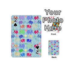 Cute Elephants  Playing Cards 54 (mini) 