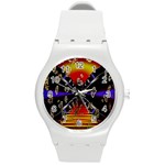 Diamond Manufacture Round Plastic Sport Watch (M) Front