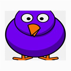 Cartoon Bird Purple Small Glasses Cloth by Alisyart