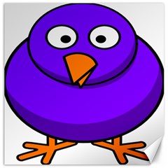 Cartoon Bird Purple Canvas 20  X 20  