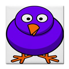 Cartoon Bird Purple Face Towel