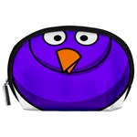 Cartoon Bird Purple Accessory Pouches (Large)  Front