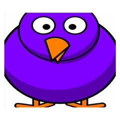 Cartoon Bird Purple Double Sided Flano Blanket (small)  by Alisyart