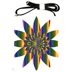 Chromatic Flower Gold Rainbow Star Light Shoulder Sling Bags