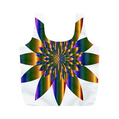 Chromatic Flower Gold Rainbow Star Light Full Print Recycle Bags (m)  by Alisyart