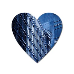 Building Architectural Background Heart Magnet by Simbadda